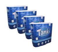 Tanki Papel higiénico sostenible | 36 rollos, 2 capas, 200 hojas cada una |Hecho en el Reino Unido | No bloquea, ecológico, séptico seguro suave y fuerte rollo de inodoro | (4 x 9 rollos)