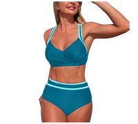 Tankini Mujer El Conjunto del Tankini De Las Mujeres Empuja hacia Arriba El Traje De Baño Dos Piezas Que Adelgaza Traje Baño Conjuntos para Mujer Elegantes con Control Abdomen Dos Piezas Adelgazar