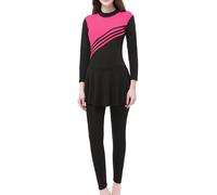 Tankini Mujeres Tallas Grandes Musulmanes Swimwear Islámico Semi Largo Modesto Traje de Baño para Conjunto Burkini 3 Piezas para Musulmanas Comodidad