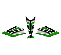 Tankpad Adhesivo para depósito lateral verde para motocicleta compatible con Kawasaki Z125 X850049