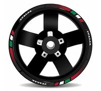 Tankpad Juego de pegatinas para borde de llanta de 12 pulgadas para Vespa GTS 125 + GTS Super 125 X710127