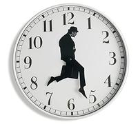 TANKRIN Reloj de Pared de Ministry of Silly Walks, un Interesante Reloj de Pared para decoración de Sala de Estar, Dormitorio, Cocina, Regalos novedosos de decoración del hogar (Blanco)
