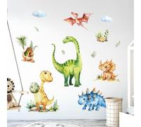 Tanlaby Pegatinas de Pared Dinosaurios Animales Palmera Adhesivos Pared Dinosaurios Jungla Vinilos Pared para Niños Bebés Habitación Cuarto de Jugar Dormitorio Guardería