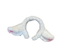 Tanmo - Diadema de cordero con forma de animal, orejas de peluche, para lavar diademas, diademas para niños, unisex, 1 unidad (1 unidad)