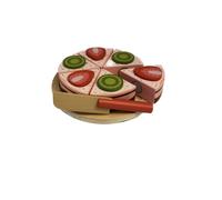 Tanner 0985.9 - Pastel de fresas de madera para cortar con un cuchillo de madera