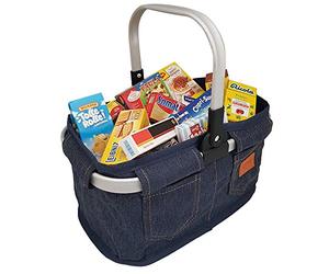 Tanner - El pequeño comerciante Moderno Cesta de Transporte, Vaqueros, Relleno, Accesorios para Tienda de Comerciantes, Juguetes para niños, 4094.4