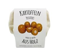 Tanner el pequeño comerciante patatas para cortar en bolsas de algodón