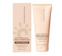 Tanning Cream, 60g Tan Booster Lotion, Long Lasting Uv Block Gentle Glow Enhancement, Moisturizing Tanning Lotion for Women Men Adults Daily Use Summer Outdoor Travel Skin Sun Care Body Bronzing