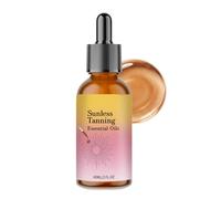 Tanning Drops - Natural Bronzing Oil, Self Tan Face Body Glow Enhancer, Sunless Tanning Liquid for Beach Vacation Use, Skincare Beauty Product, Gradual Tan Drops for Daily Use