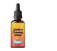 Tanning Drops Solution, Skin Bronzing Moisturizer, Quick Absorption Blend with Glow, Natural Intensifier with Smooth Design, 60ml Beauty Cosmetic, Support Aid for Facial Body Outdoor Indoor
