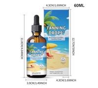 Tanning Lotion, Self Tanning Moisturizer, Lightweight Face Hydrating Formula, 60ml Tanner Travel Size Cream for Natural Bronzed Skin Glowing, Body Men, Women, Indoor and Outdoor Use