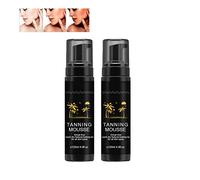 Tanning Mousse, Bronzing Wheat Nourishing Skin Tanning, Tanning Milk, Fast Self Tanners, for Moisturizing Natural Dark Tanning, Instant Self-Tanning Mousse, Dark Self Tan Mousse (2pc)