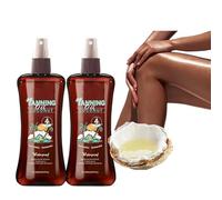 Tanning Oil Spray,Moisturizing Self Tanning Body Oil Spray with Coconut Exctract,Hydrating & Anti-Aging,Make Your Skin Glowing,Enhances Natural Skin Tone 240ml (2)