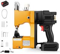 Tanniws Eléctrica Sacos Maquinas de Coser 21V 50000mAh sellador de Bolsas Industrial Maquina de Coser de Mano para Bolsa de plástico de Papel de arroz Saco de Piel de Serpiente