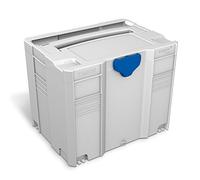 Tanos Systainer T-Loc IV 80100004 - Caja de transporte (plástico, 396 x 315 x 296 mm, cierre azul), color gris claro