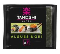Tanoshi - Algas nori de 18 g - Prueba los sabores de Asia con estas deliciosas algas marinas de calidad premium, 4 unidades