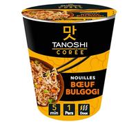 TANOSHI - Copa Fideos Bulgogi Instant Carne - Fideos coreanos Fideos instantáneos - 1 persona - 65 g