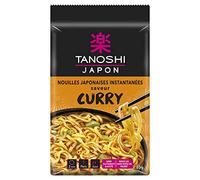 TANOSHI - Fideos instantáneos japoneses al curry de trigo - listo en 3 minutos - sin aceite de palma, sin colorantes - 85 g