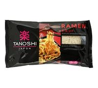 Tanoshi Ramen de ternera, fideos japoneses precocidos, sopa o saltees, bolsa de 360 g