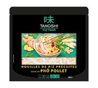 TANOSHI VIETNAM - Fideos De Arroz Precocidos Sabor Pho Pollo -Plato Tradicional Vietnamita Compuesto de Fideos de Arroz - Caldo Perfumado, Hierbas y Pollo - listo en 2 minutos!