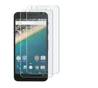 Tanque [3 pieza] Nexus 5 x Protector de pantalla de cristal, Wortek Protector de pantalla [Anti Arañazos, ultra Clear] 9H Protector de pantalla cristal protector