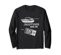 Tanque Cazador Caza Tigre SD.Kfz. 186 alemán Wehrmacht WW 2 Manga Larga