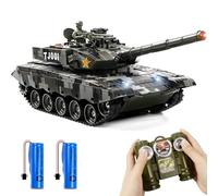 Tanque Control Remoto 1/24, China 99 Radio Control, Tanque RC con Efectos de Sonido, Luces y Humo, 2.4GHz Teledirigido para Niños, Regalos a partir de 6 Años