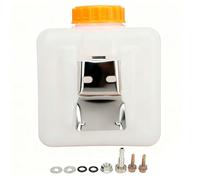 Tanque de Aceite de Gasolina y Combustible Tanque de Combustible de Plástico de 2,5 L con Boquilla de Aceite y Soporte de Aleación de Acero, Lata de Aceite Universal para Calentador de Estacionamiento