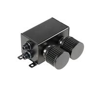 Tanque De Aceite De Motor De 1,2 L Con Doble Filtro Y Deflector Doble AN10 Con Filtros De Aire, Depósito De Aceite, Kit De Ventilación(Black)