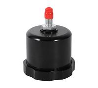 Tanque de aceite universal para freno hidráulico manual, depósito de fluido de aluminio para sistemas de freno electrónico en carreras de derrape, compacto 2,95 x 3,94 pulgadas con (Negra)