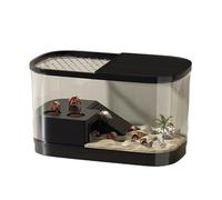 Tanque de Acuario Caja de alimentación for Tortugas, pequeña Plataforma Escalada Desmontable dedicada(39.5x22.1x22.5cm)