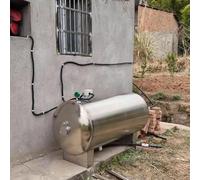 Tanque de Agua a Presión de Acero Inoxidable 304 con Manómetro, Interruptor y Válvula de Seguridad for Bomba de Refuerzo de Agua de Pozo((75x65cm/29x25in)160L/42Gal)