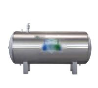 Tanque de Agua a Presión Horizontal Acero Inoxidable 304 Depósito a Presión Duradero Almacenamiento Totalmente Sellado Contenedor Agua con Una Gran Variedad de Accesorios(200L/50X90X80CM)