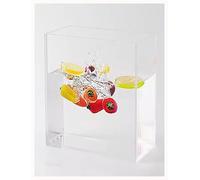 Tanque de Agua acrílico for fotografía, Accesorios creativos for posar Fotos, Vitrina Transparente for Almacenamiento y exhibición de fotografías(80x80x5cm/31x31x2in)