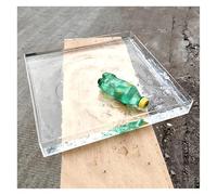 Tanque de Agua de acrílico Cuadrado de Alta Transparencia, Accesorios de fotografía de Tanque de Agua Poco Profundo, Caja de exhibición Multifuncional de 5 mm de Espesor(20x20x10cm/7.9x7.9x3.9in)