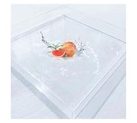 Tanque de agua de acrílico transparente, fregadero poco profundo, accesorios de tiro, caja de exhibición de almacenamiento de tanque de agua profunda, bandeja de café, bandeja de almacenamiento de cos