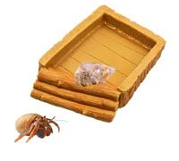 Tanque de agua de cangrejo ermitaño, piscina de agua de cangrejo ermitaño de resina, hábitat de cangrejo ermitaño, suministros de cangrejo ermitaño, accesorios de jaula de tanque de acuario para