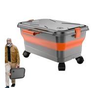 Tanque De Agua De Lavado De Autos | Tanque De Agua De A Presión 22L | Contenedor Organizador Plegable Con Rodillos Rotativos De 360 grados Para Jardín De Jardinería Para El Jardín Al Aire L