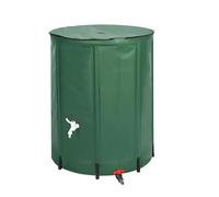 Tanque de Agua de Lluvia, Tanque de Agua con Filtro de Malla y Grifo, colector de Agua de Lluvia, anticorrosión, antimoho, antigrietas, para riego de Jardines,500L