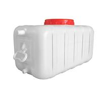 Tanque de agua de plástico Contenedores de almacenamiento de agua, 25L/35L/50L/80L/110L/200L portátil de almacenamiento de agua con grifo, portador de agua para el jardín / granja(Size:35L/9.24gallon)