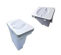 Tanque de agua limpia original y tanque de agua sucia, compatible con Roborock Qrevo S Pro/Qrevo Pro/Qrevo Plus, (blanco) piezas(SET 1)