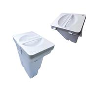 Tanque de agua limpia y tanque de agua sucia original, compatible con Roborock Qrevo S/QV 35A / QV 35S / Qrevo MaxV, (blanco) piezas(SET 1)