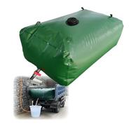 Tanque de Agua Plegable Resistente a la sequía, Apto for Uso alimentario, con válvulas y Kit de desbordamiento for Camping, caravanas y jardín.(2x1x1m/2000L/528.3gal)