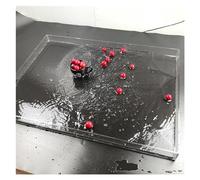 Tanque de Agua Poco Profunda y Profunda,Bandeja de Almacenamiento de fotografía,Accesorios fotográficos creativos flotantes,Escaparate de Vitrina de acrílico for sesiones de Publicidad de Productos (