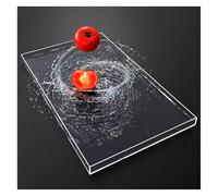 Tanque de agua poco profundo, bandeja de fotografía flotante de acrílico transparente, altura de 6/10 cm/2,4/3,9 pulgadas, vitrina, caja de almacenamiento portátil for alimentos y cosméticos(39.4x31.5