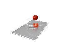 Tanque de agua poco profundo de acrílico, bandeja flotante for fotografía, vitrina transparente, caja de almacenamiento multifunción for alimentos y cosméticos, altura de 6 cm/2,36 pulgadas(70x60x6cm/