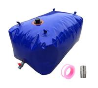 Tanque de agua portátil, contenedor de agua plegable, bolsa de agua para bañera con válvula, almacenamiento de agua para camping, caravana, resistente a la sequía, lucha contra incendios agrícolas