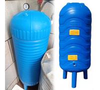 Tanque de Agua presurizado de 60-300 L para jardín, Vaso de expansión Azul para Bomba de Pozo, Tanques de presión de Almacenamiento de Agua Totalmente automáticos (45 x 110 cm - 150 L)