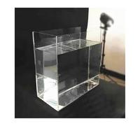 Tanque de agua profundo for fotografía dinámica y transparente creativa, accesorios de fotografía de acrílico, vitrina de exhibición, accesorios de fotografía for publicidad cosmética(40x25x25cm/16x10