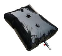 Tanque de almacenamiento de agua plegable con grifo, bolsa de ducha con calefacción solar para acampar al aire libre y colección de agua de lluvia